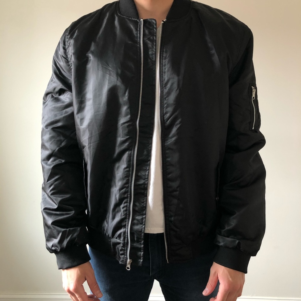 Black Bomber Jacket